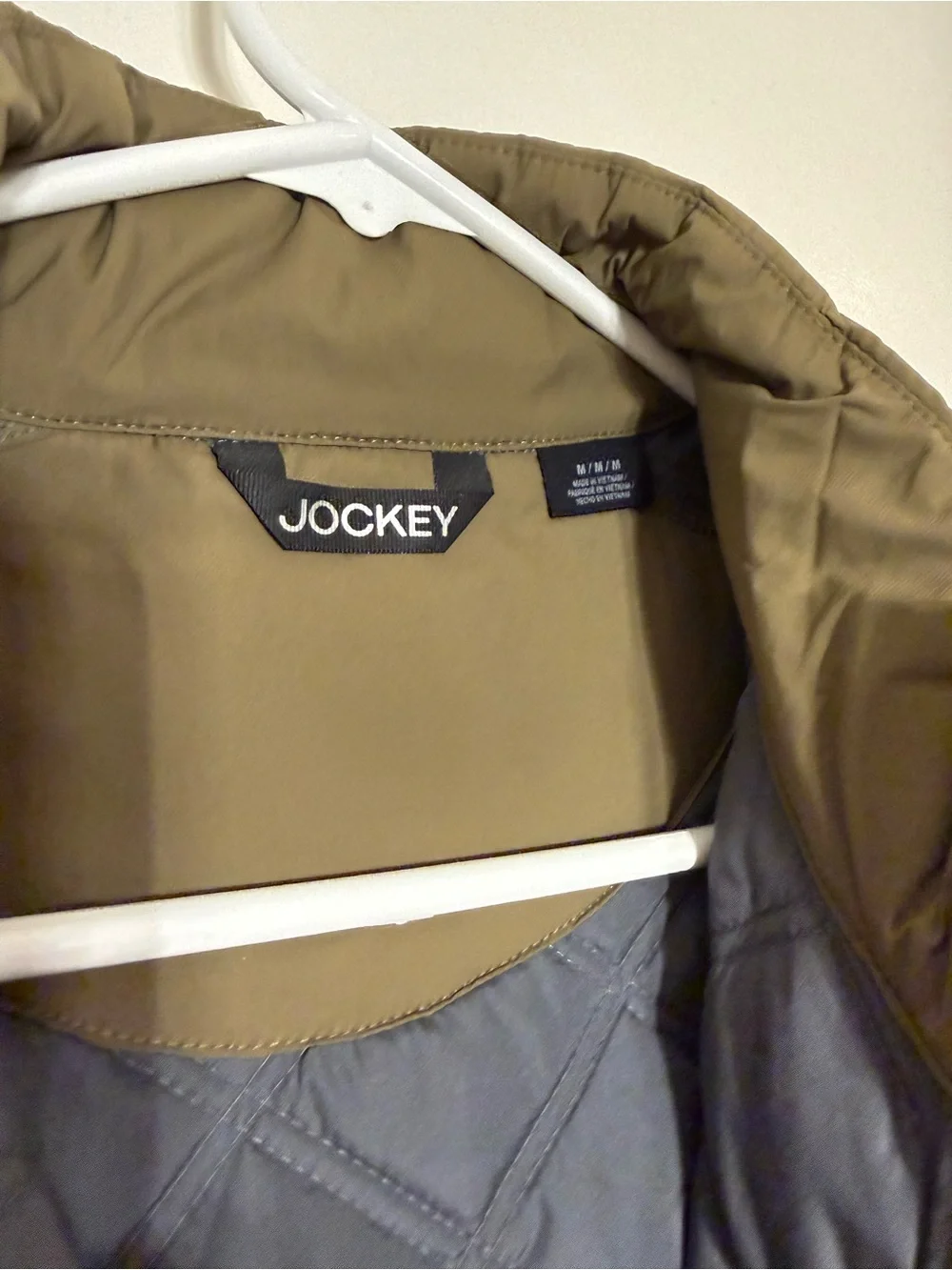 Jockey Olive Quilted Men's Vest